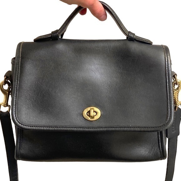 Coach 9870 black leather court bag made in turkey black,All Products : American Fashion Style Bags On Sale